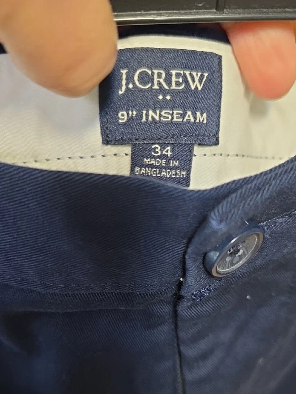 J. Crew Men's Navy Flat-Front 9
